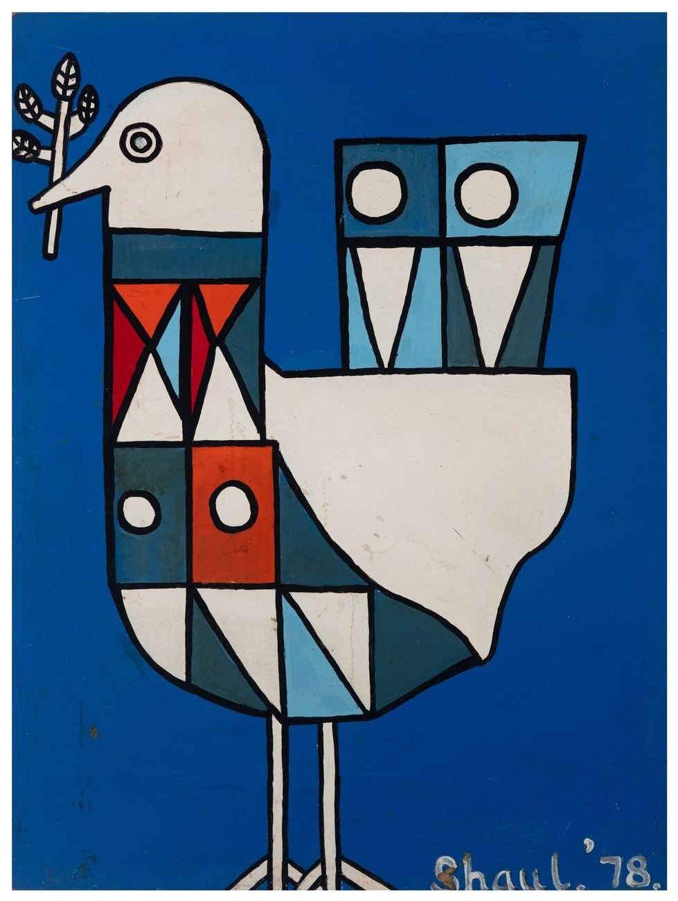 Bird, 1978. Painting by Terry Shaul.